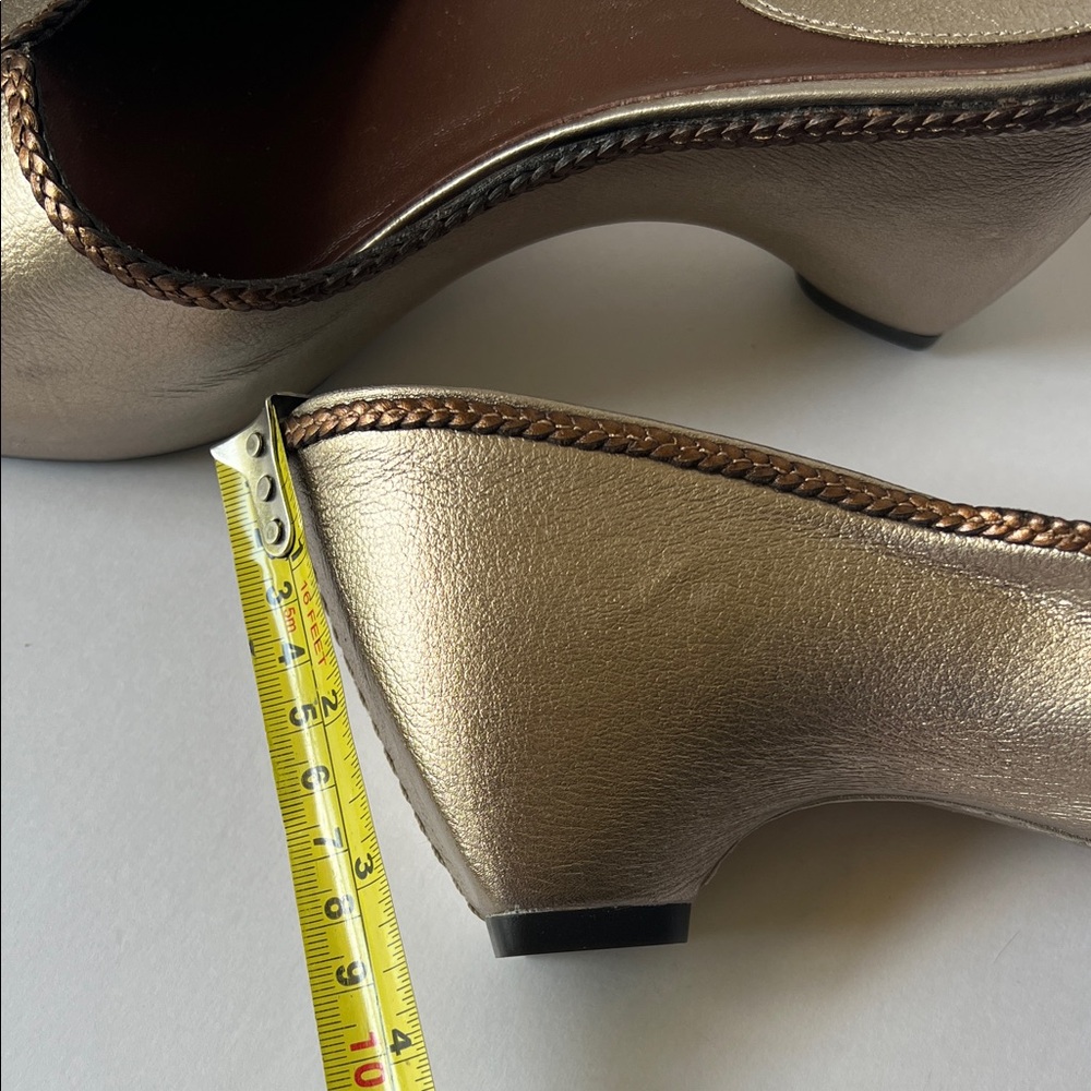 Cole Haan vintage Silver, Metalic Open-Toe Clog Mule new 9.5 - Picture 13 of 16
